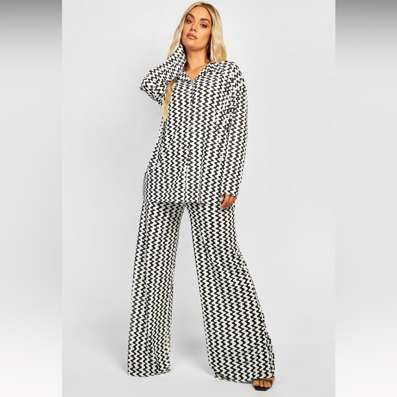 PLUS SLINKY WAVE PANTS TWO-PIECE size 24, brand new - Picture 1 of 6
